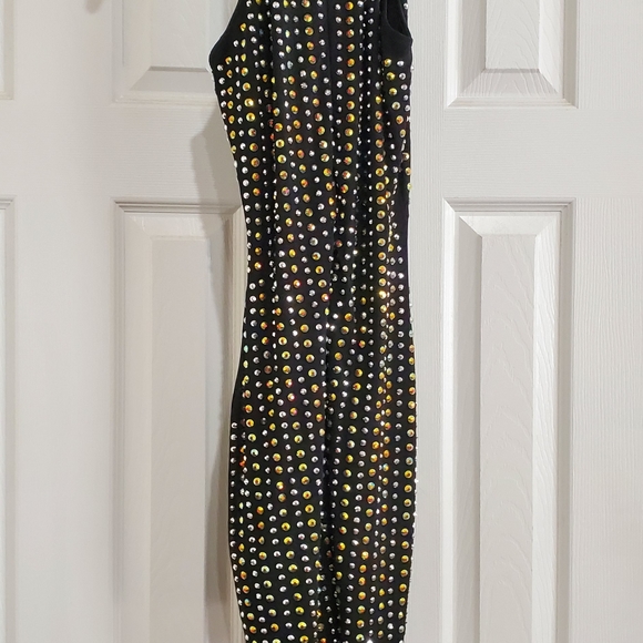 Studded Stretch Mini Dress - Picture 2 of 4